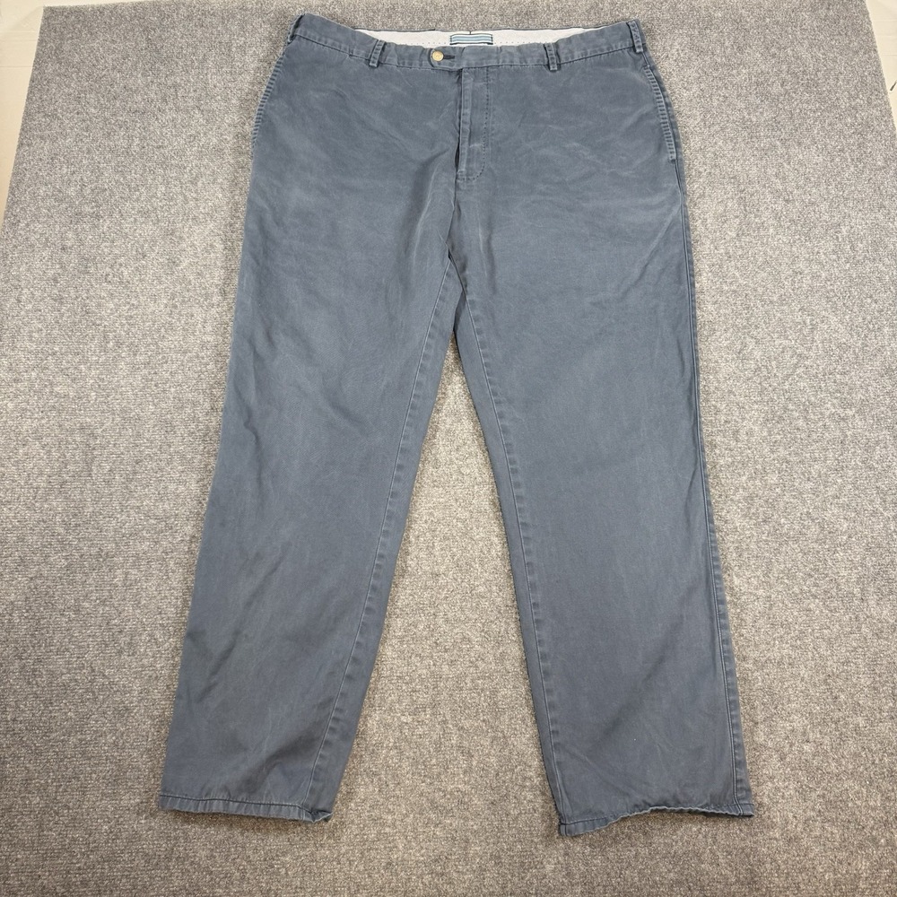 Peter Millar Pants Mens 40x30 Blue Chino Pima Cotton Casual Golf Flat‎ Front